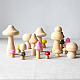 Schimasuperba木製きのこ子供のおもちゃ  DIYアクセサリー  バリーウッド  23個/セット WOOD-TA0002-45-9
