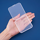 BENECREAT 14 Pack Square Clear Plastic Bead Storage Containers Box Case with Flip-Up Lids for Small Items CON-BC0004-49-5