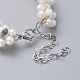 Bracelets en perles de howlite naturelles BJEW-JB04604-03-3