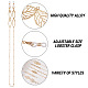 Biyun 6 шт. 6 стильные цепочки для очков из цинкового сплава AJEW-BY0001-04-3
