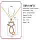 Alloy Pendant Necklaces NJEW-N0060-016-4