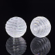 Transparent Acrylic Corrugated Beads X-TACR-S134-012-2