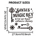 Mayjoydiy Pochoir de clés magiques du Père Noël DIY-MA0002-21B-2