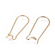 Ion Plating(IP) 304 Stainless Steel Hoop Earrings Findings Kidney Ear Wires STAS-L216-22B-G-2