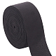 FINGERINSPIRE 10.9Yards Binding Webbing Ribbon 1-3/8inch Wide Black Polyester Webbing Strap for DIY Crafts Sew on Binding Edge Fabric Ribbon for DIY Crafts Home Carpet Bag Decoration Gift Wrapping OCOR-WH0082-97A-1