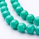 Natural Mashan Jade Round Beads Strands G-D263-10mm-XS15-2