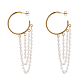 Boucles d'oreilles pendantes en plastique ABS avec imitation de perles EJEW-JE04055-1