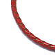 Bracelets réglables de cordon en cuir X-BJEW-I242-04-2