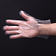 使い捨て手袋  ポリエチレン手袋  透明  26.5x25.5cm  100個/袋 X-AJEW-E034-87-1