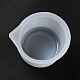 シリコーン計量カップ  目盛り入りミキシングカップ  UVレジン＆エポキシレジンクラフトツール  ホワイト  48x68x53mm  内径：60mm  容量：50ml（1.69fl.oz） X-SIMO-H009-09-4