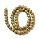 Brins de perles en pierre verdite naturelle G-P515-A01-01-2