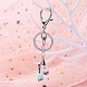 Iron Alloy Lobster Claw Clasp Keychain KEYC-D016-P-6