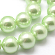 Polished Round Grade A Shell Pearl Bead Strands BSHE-M027-6mm-21-2