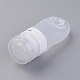 創造的なポータブルシリコンポイントボトリング  シャワーシャンプー化粧品エマルジョン貯蔵ボトル  透明  93x42mm 容量：約37ml MRMJ-WH0006-F04-37ml-2