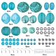 Sunnyclue kits de fabricación de aretes de imitación de piedras preciosas de diy DIY-SC0012-11-2