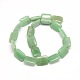 Natural Rectangle Green Aventurine Beads Strands G-L251-01-2