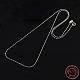 Trendige Unisex-Halsketten aus rhodiniertem 925-Sterlingsilber STER-M034-B-19-2