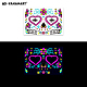 Mask with Flower Pattern Luminous Body Art Tattoos LUMI-PW0001-135F-1