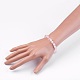 Natural Rose Quartz Stretch Bracelets BJEW-JB03950-03-3