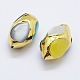 Краевые золотые позолоченные шарики для глаз PEAR-F006-98G-2