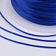 フラット弾性クリスタルストリング  弾性ビーズ糸  ストレッチブレスレット作り用  ブルー  0.5mm  約49.21ヤード（45m）/ロール X-EW-P002-0.5mm-A06-3
