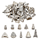 Nbeads 50 Stück kegelförmige Perlenkappen FIND-NB0003-16-1