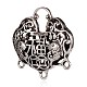Tibetan Style Alloy Hollow Chandelier Components PALLOY-J684-12AS-2