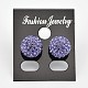 Sterling Silver Austrian Crystal Rhinestone Ball Stud Earrings X-Q286G221-2