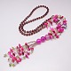 Collane di agata perline delle donne alla moda NJEW-L027-33-2