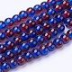 Spray Painted Crackle Glass Beads Strands CCG-Q002-4mm-12-2