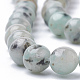 Jaspe de sésame naturel / perles de jaspe kiwi G-S295-14-8mm-3