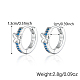 Butterfly Rhodium Plated Platinum 925 Sterling Silver Micro Pave Cubic Zirconia Hoop Earrings GD5193-2-3