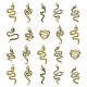 16 pz 8 stili ciondoli di strass in lega ALRI-CJ0001-06-1