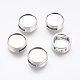 Tibetan Style Alloy Slide Charms Cabochon Settings PALLOY-F183-03AS-NF-2