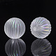 Perles acryliques melon ondulées transparentes TACR-R142-01-2