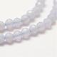 Natural Blue Lace Agate Bead Strands G-G663-08-3mm-3