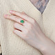 Shegrace ajustable 925 anillos de dedo de plata esterlina JR814A-3