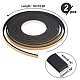 SUPERFINDINGS 2 Rolls Total 32.8 Feet Single-Sided Adhesive EVA Seal Foam Strip 0.39Inch Width Foam Insulation Tape with Strong Adhesive Soundproofing Sealing Tape for Doors and Windows Insulation TOOL-FH0001-08-06-2