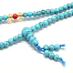 3-Loop-Wrap Buddha Meditation gelbe Jade Perlen Armbänder BJEW-R040-5mm-04-2