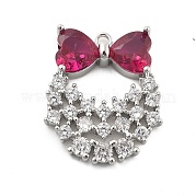 Латунные микро проложить кубического циркония подвески KK-L228-26P