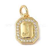 Настоящие позолоченные кулоны из латуни с микропаве KK-L216-002G-J