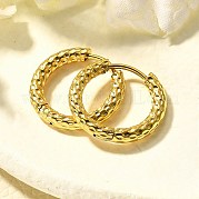 Серьги-кольца из нержавеющей стали 304 для женщин EJEW-M068-12B-G
