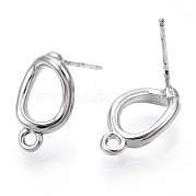 Серьги-гвоздики из сплава с покрытием стойки PALLOY-T077-231P