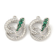 Латунные микро проложить кубического циркония подвески KK-S386-23P-02