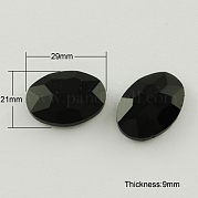 Конусные стеклянные стразы RGLA-Q011-29x21mm-25