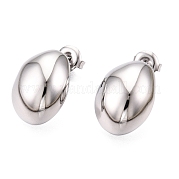 Серьги-гвоздики из нержавеющей стали 304 EJEW-G395-38P
