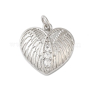 Подвески из латуни и прозрачного циркония с покрытием стойки KK-S372-29P