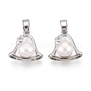 Подвески из натурального пресноводного жемчуга PEAR-N020-07N