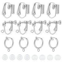 Pandahall elite 48pcs kit per orecchino include 12 pezzi clip per orecchio  in lega di tipo