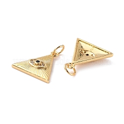 Pendentifs avec zircon cubiques à micro-pavés en laiton&nbsp;ZIRC-P092-024G-RS